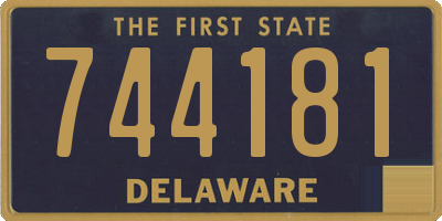 DE license plate 744181