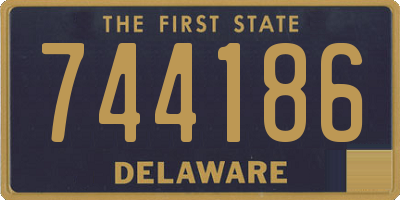 DE license plate 744186