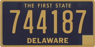 DE license plate 744187