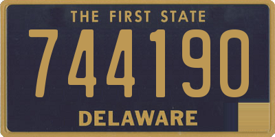 DE license plate 744190