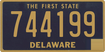 DE license plate 744199