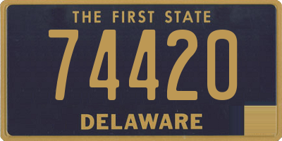 DE license plate 74420