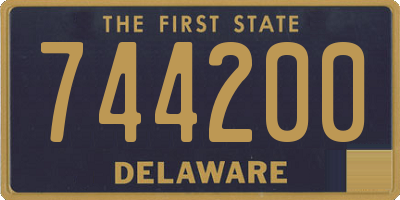 DE license plate 744200