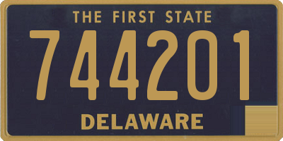 DE license plate 744201