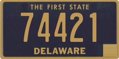 DE license plate 74421
