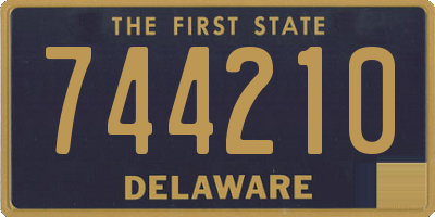 DE license plate 744210