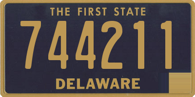 DE license plate 744211