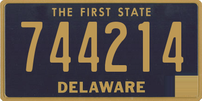 DE license plate 744214