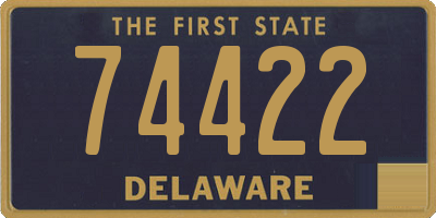 DE license plate 74422
