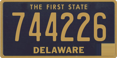DE license plate 744226