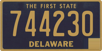 DE license plate 744230