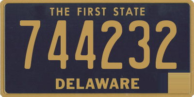 DE license plate 744232
