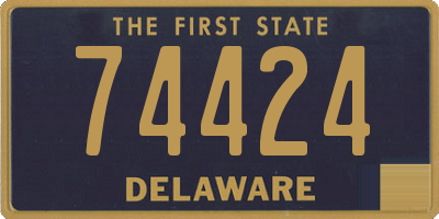 DE license plate 74424