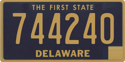 DE license plate 744240