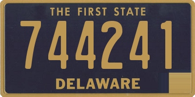 DE license plate 744241