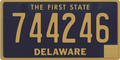 DE license plate 744246