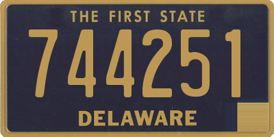 DE license plate 744251