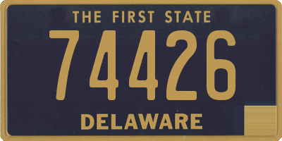 DE license plate 74426