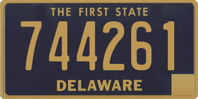 DE license plate 744261