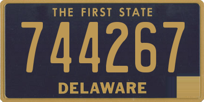 DE license plate 744267