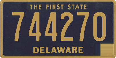 DE license plate 744270