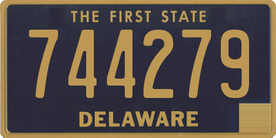 DE license plate 744279