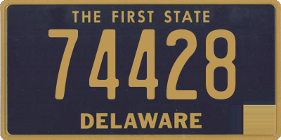 DE license plate 74428