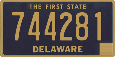 DE license plate 744281