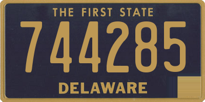 DE license plate 744285