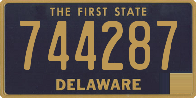 DE license plate 744287