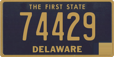 DE license plate 74429