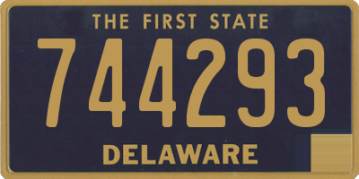 DE license plate 744293