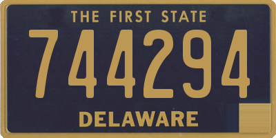 DE license plate 744294
