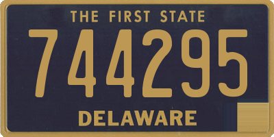 DE license plate 744295
