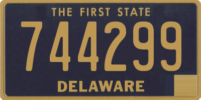 DE license plate 744299
