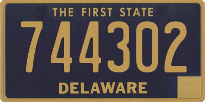 DE license plate 744302