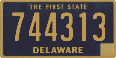 DE license plate 744313