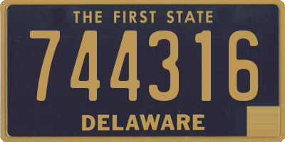 DE license plate 744316