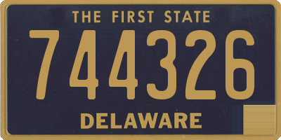 DE license plate 744326