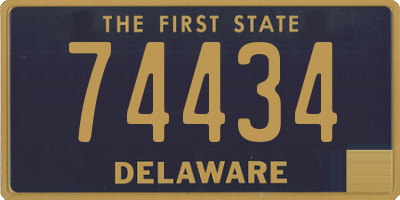 DE license plate 74434