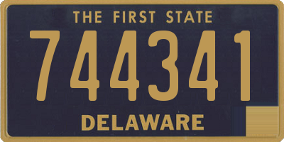 DE license plate 744341