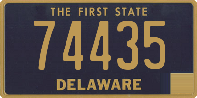 DE license plate 74435