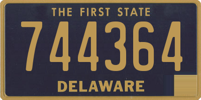 DE license plate 744364