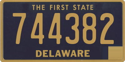 DE license plate 744382