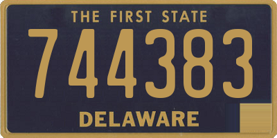 DE license plate 744383