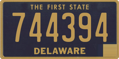 DE license plate 744394