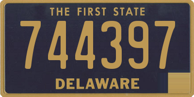 DE license plate 744397