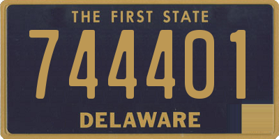 DE license plate 744401