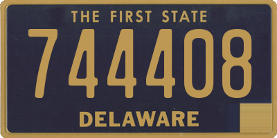DE license plate 744408