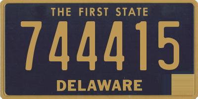 DE license plate 744415